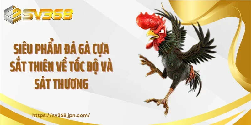 Siêu phẩm đá gà cựa sắt thiên về tốc độ và sát thương